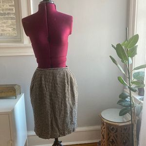 Vintage Jones New York Houndstooth Skirt